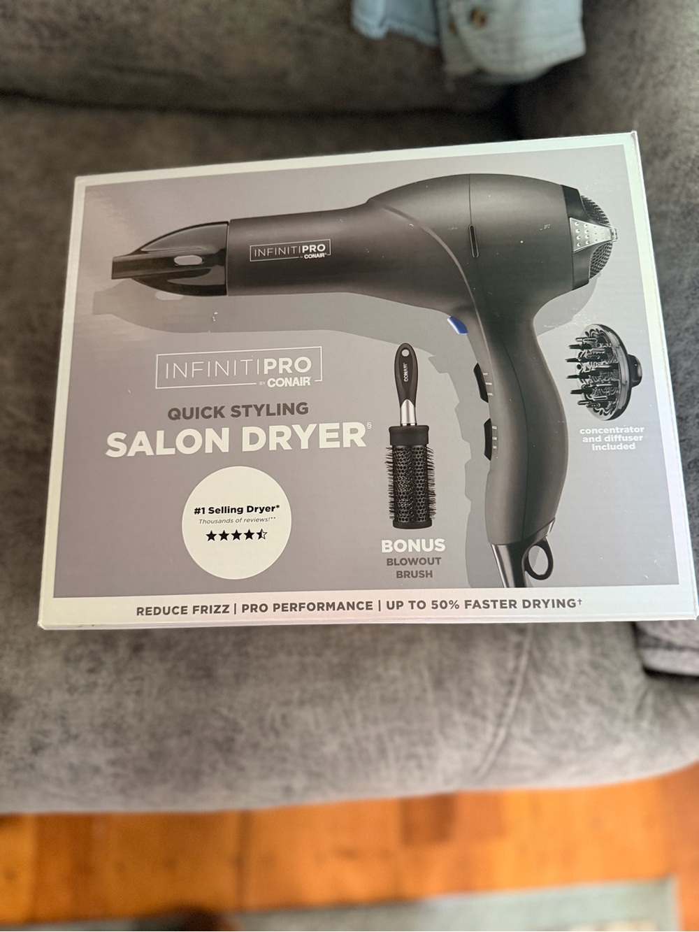 InfinitiPRO by Conair Quick Styling Salon Dryer - Gray
